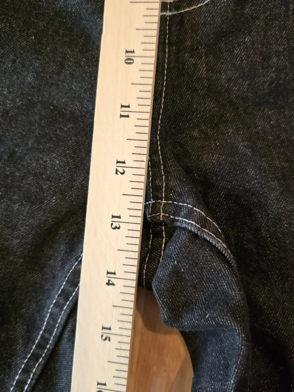 Haband Casual Joe Black Denim Jeans – Men's Size 40 – Contrast White Stitching